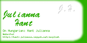 julianna hant business card